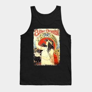 Art Nouveau - Bitter Oriental Alphonse Mucha Design Tank Top